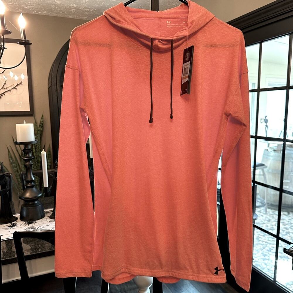 Under Armour NWT Coral orange Long Sleeve Hoodie  49.00 size small